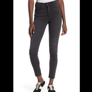 Madewell black high rise skinny jeans